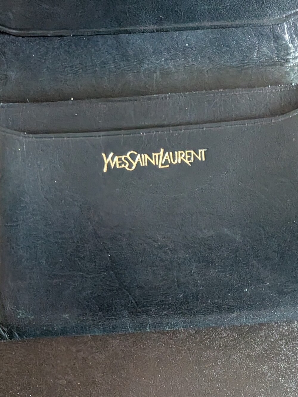 Yves Saint Laurent YSL Vintage Dark Blue Cardholder - Picture 5 of 5